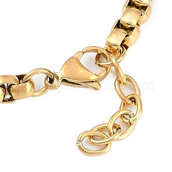 304 Stainless Steel Box Chains Bracelets&nbsp;BJEW-S156-02G