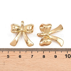 304ステンレスペンダント  ちょう結びチャーム  ゴールドカラー  22.5x20x7mm  穴：3x2mm&nbsp;STAS-P438-26G