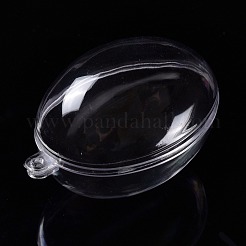 Openable Transparent Plastic Pendants&nbsp;CON-K007-07C