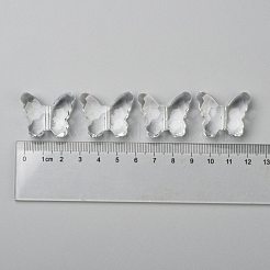 透明なアクリルビーズ  蝶  透明  約29mm長  23 mm幅  厚さ12mm  穴：2mm  約113個/500g&nbsp;PL404Y-6