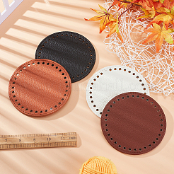 4Pcs 4 Colors Litchi Grain PU Leather Bag Bottoms&nbsp;FIND-PH0007-10