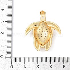 Brass Micro Pave Cubic Zirconia Pendants&nbsp;X-KK-A241-09G