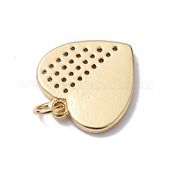 Brass Micro Pave Cubic Zirconia Pendants&nbsp;KK-E003-01G