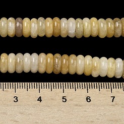 天然石トパーズ翡翠ビーズ連売り  ディスク  8x3mm  穴：1.4mm  約125個/連  15.28''（38.8センチメートル）&nbsp;G-G329-A08-3x8mm