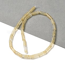 合成ウォーターメロンストーンのガラスビーズ連売り  コラム  13.5~14x4~4.5mm  穴：1.2mm  約28個/連  15.16''（38.5センチメートル）&nbsp;G-D464-24