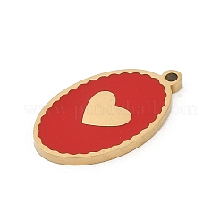 304 Stainless Steel Enamel Pendants&nbsp;STAS-I325-049G