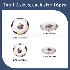 32Pcs Glass Cabochons&nbsp;FIND-SC0021-34A