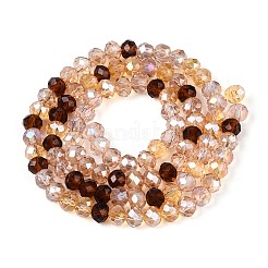 Electroplate Transparent Glass Beads Strands&nbsp;EGLA-N022-08A-A01