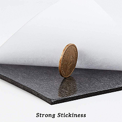 スポンジEVAシート発泡紙  接着剤付き  正方形  ブラック  16x16x0.3cm&nbsp;AJEW-BC0005-63