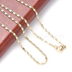 Brass Chain Necklaces&nbsp;MAK-L009-17G