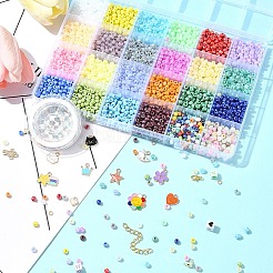 DIY Glass Seed Beads Bracelet Making Kits&nbsp;DIY-FS0007-18