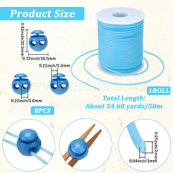 1 Roll Hollow Pipe PVC Tubular Synthetic Rubber Cord&nbsp;RCOR-CP0001-01A