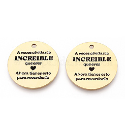 201 Stainless Steel Pendants&nbsp;LS-STAS-T064-37G-5