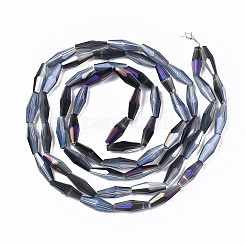 Half Electroplate Glass Beads Strands&nbsp;X-EGLA-S194-03A-D01