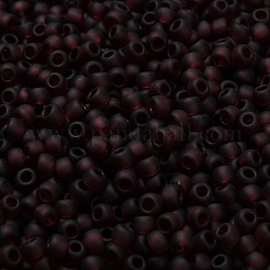 トーホー 8/0ラウンドビーズ  日本製シードビーズ  （6cf）透明なフロストアメジスト  3mm  穴：1mm  約1110個/50g&nbsp;SEED-XTR08-0006CF