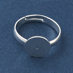 Adjustable Brass Pad Ring Settings&nbsp;KK-K414-10A-S