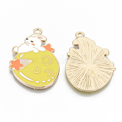 Alloy Enamel Pendants&nbsp;ENAM-T011-09KC-RS
