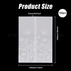 紙封筒  長方形  蝶  180x130x0.3mm&nbsp;AJEW-WH0752-701A