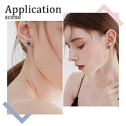 2 Styles 925 Sterling Silver Flat Pad Stud Earring Findings&nbsp;STER-BBC0009-78