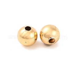 Eco-Friendly Brass Smooth Round Beads&nbsp;KK-D322-G-5mm-RS