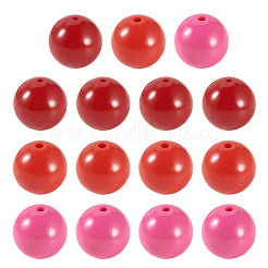 15Pcs 3 Colors Opaque Acrylic Beads&nbsp;SACR-TADJ0001-05B
