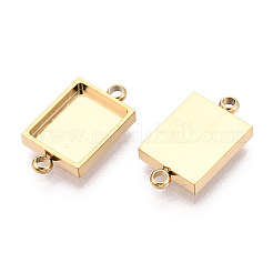 304 Stainless Steel Connector Cabochon Settings&nbsp;STAS-N115-41G