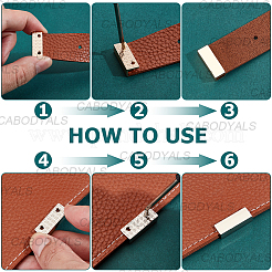 18 Bags 3 Colors Rectangle Alloy Bag Zipper Tail Ends&nbsp;FIND-CY0002-29B