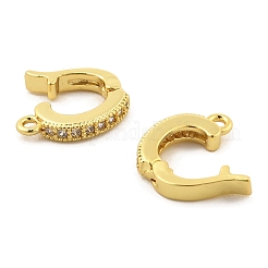 Brass with Cubic Zirconia Clip-on Earring Findings&nbsp;KK-Q782-05G