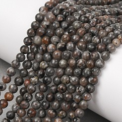 Natural Fluorescent Syenite Rock(Glow under UV Light) Beads Strands&nbsp;GG-NH0012-A01-4mm