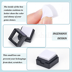 Cube Plastic Loose Diamond Storage Boxes&nbsp;CON-WH0095-49C
