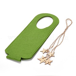 Christmas Felt Wine Bottle Cover Bag Decoration&nbsp;AJEW-F050-02A