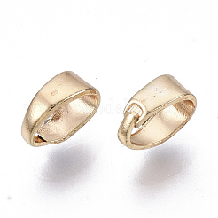 真鍮製バチカン  ニッケルフリー  18KGP本金メッキ  6x4x3mm  穴：5x3mm&nbsp;KK-N231-71-NF