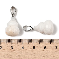 Natural White Jade Pendants&nbsp;G-B127-03P-14