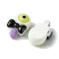 ハロウィーンテーマの不透明樹脂デコデンカボション  目  15x9x6mm&nbsp;CRES-Q219-02C