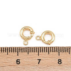 Brass Spring Ring Clasps&nbsp;KK-B157-06G