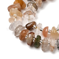 Natural Colorful Rutilated Quartz Beads Strands&nbsp;G-L649-C05-01