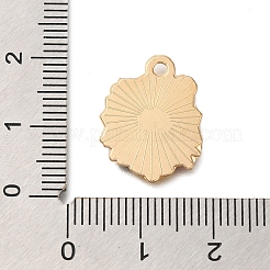 クリスマステーマ合金エナメルペンダント  ライトゴールド  クリスマスリース  18.5x14.5x1.5mm  穴：1.6mm&nbsp;FIND-M039-02C