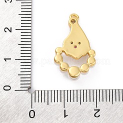 Santa Claus Brass Micro Pave Cubic Zirconia with Enamel Pendants&nbsp;KK-Q010-02G