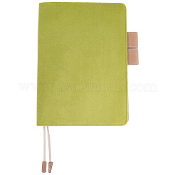 PUレザーとベルベットのノートカバー  長方形  ダークオリーブグリーン  229x164mm&nbsp;AJEW-WH20130-156B-04