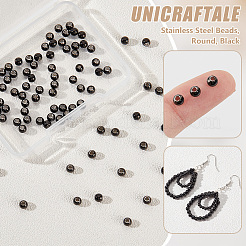 100Pcs 304 Stainless Steel Beads&nbsp;FIND-UN0016-07A