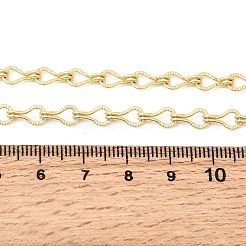 5mmの真鍮製ティアドロップリンクチェーンネックレス（女性用）  長持ちメッキ  ラックめっき  鉛フリー＆カドミウムフリー  18KGP本金メッキ  16.69インチ（42.4cm）&nbsp;NJEW-F366-04A