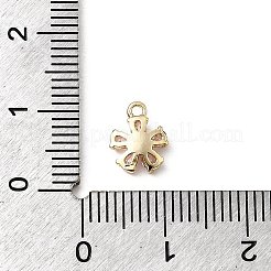 Brass Micro Pave Cubic Zirconia Charms&nbsp;KK-H089-34G-01