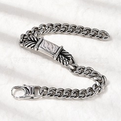 304 Stainless Steel Cuban Link Chains Bracelets&nbsp;BJEW-A092-04P