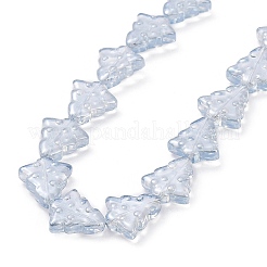 Transparent Electroplate Glass Beads Strands&nbsp;EGLA-C002-PL01