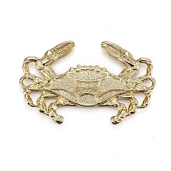 合金ペンダント  海のテーマ  鉛フリー＆ニッケルフリー＆カドミウムフリー  カニ  14KGP本金メッキ  33x52x3mm  穴：3mm&nbsp;X-TIBEP-A040-016G-NR