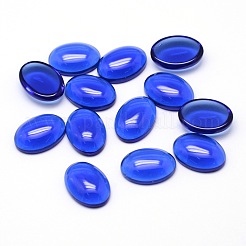 K9 Glass Cabochons Oval Flat Back Cabochons&nbsp;X-GGLA-L002D-05