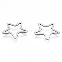 Non-Tarnish 201 Stainless Steel Linking Rings&nbsp;STAS-N090-T19-1