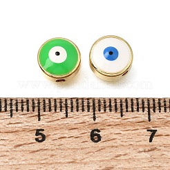 Brass Enamel Beads&nbsp;KK-CBA0E55-03G