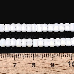 Electroplate Opaque Glass Beads Strands&nbsp;EGLA-N022-09A-C05