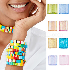 160Pcs 8 Colors 2-Hole Glass Seed Beads&nbsp;SEED-BT0001-01